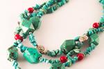 Collar Vueltas Turquesas | COVUTU | collares, de, turquesas, azules, corales