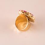 Anillo Rosa Cuarzo Ajustable | ANROCU | anillos, rosas, cuarzo, ajustable, ajustables, oro, de