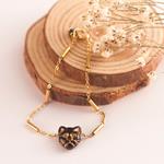 Pulsera Gato Negro Acero | PLGANE | Pulsera, de oro, de gatos, de acero inoxidable