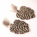 Pendientes Hoja Palmera y Plata