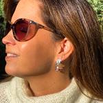 Pendientes Tres Hojas Plata Mate