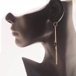 Pendientes Rapunzel | PNRAPU | Pendientes, muy Largos, de Oro, de fiesta, negros, de brillantes