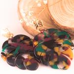 Pendientes Hoja de Palmera Oro