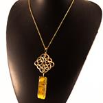 Collar Torre Amarillo Oro
