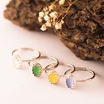 Anillo de Plata y Ojo de Gato