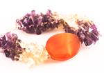 Pulsera Agata Boho | PLAGBO | pulseras, de, citrina, citrinos, amatista, amatistas, agata, ágatas, pulseras, moradas, morada, amarilla, amarillas, marron, marrones