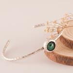 Pulsera Brazalete Verde Ajustable Esperanza