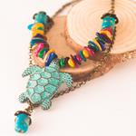 Collar Tortuga y Turquesas
