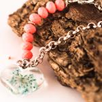 Pulsera Corazón Azul | PLCOAZ | pulseras, de, rosas, azul, azules, corazon, corazones, plata, flores, flor