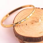 Pulsera Bright | PLBRIG | Pulsera, brazalete, de acero inoxidable, bañada en oro
