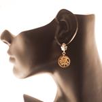 Pendientes de Aro árbol de la vida Oro