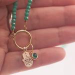 Collar Fatima | COFATI | Collar, mano de fatima, verde