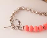 Pulsera Corazón Azul | PLCOAZ | pulseras, de, rosas, azul, azules, corazon, corazones, plata, flores, flor