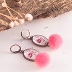 Pendientes Ainara | PNAINA | Pendientes, Largos, Fussia, Verdes