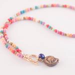 Collar colores y concha cristal checo | COCOCC