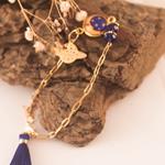 Pulsera Luna | 10425 | Pulsera, de acero, oro, de luna, azul