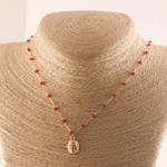 Collar Mariquita rojo y Oro