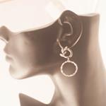 Pendientes Antártida | PNANTA | Pendientes. de aro, aros, plata, para novias, de novias, de boda, circonias, brillantes