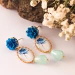 Pendientes dalia Azules