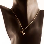 Collar ciervo Oro