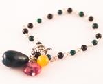 Pulsera Lágrima Piedra | PLLAPI | pulseras, de, crisocolas, agata, agatas, crisocolas, jade, verdes, moradas, plata