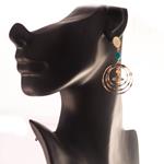 Pendientes Tres Aros Abeja | PNTRAA | Pendientes, Largos, de Oro, Calcedonias, Abejas