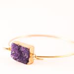 Pulsera Atenas Morada | PLATMO | pulseras, agata, morada, moradas, agatas, de