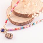 Collar colores y concha cristal checo | COCOCC