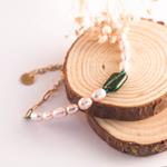 Pulsera perlas y acero | PLPEYA | Pulsera, de perlas, de piedras, de acero inoxidable