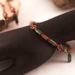 Conjunto Jaspe Verde | CONJVE | brazaletes, de piedras, de Jaspe, verdes, rojos