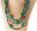 Collar Vueltas Turquesas | COVUTU | collares, de, turquesas, azules, corales