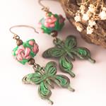 Pendientes Mariposa Envejecida