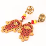 Pendientes Artesanales Mano de Fátima