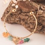 Pulsera Hojas cristal Checo | PUHOCR