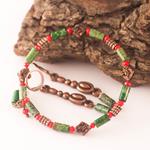 Conjunto Jaspe Verde | CONJVE | brazaletes, de piedras, de Jaspe, verdes, rojos