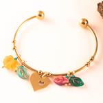 Pulsera Hojas cristal Checo | PUHOCR