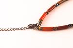 Collar Agata Borla | COAGBO | collares, de, hematites, agata, agatas, jaspe, marron, marrones, borla, borlas