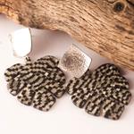 Pendientes Hoja Palmera y Plata
