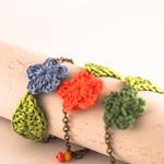 Pulseras de Ganchillo de flores