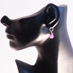 Pendientes Etiopía | PNETIO | Pendientes, de Jade, de Piedras, Rosa, de oro