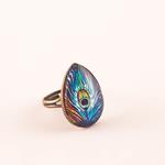 Anillo Pavo Real ajustable | ANPARE | anillos, anillo ajustable, de pavo real