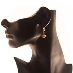Pendientes Ojo Turco Oro y cristal