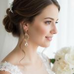 Pendientes Cesar | PNCESA | Pendientes, de oro, de aro, de novias, para boda, largos, de hojas