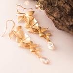 Pendientes Oro de Orquídeas