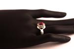 Anillo Plata Rubí | ANPLRU | anillos, de, plata de ley, rubi, rubies, rojo, granate, rojos, granates, ajustable, ajustables