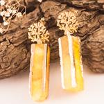 Pendientes Amarillos Arbol de la Vida