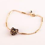 Pulsera Gato Negro Acero | PLGANE | Pulsera, de oro, de gatos, de acero inoxidable