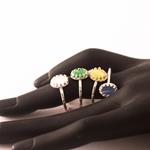 Anillo de Plata y Ojo de Gato