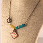 Collar Mandala | COMAND | Collares, de bronce, rojo, azul
