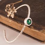 Pulsera Brazalete Verde Ajustable Esperanza